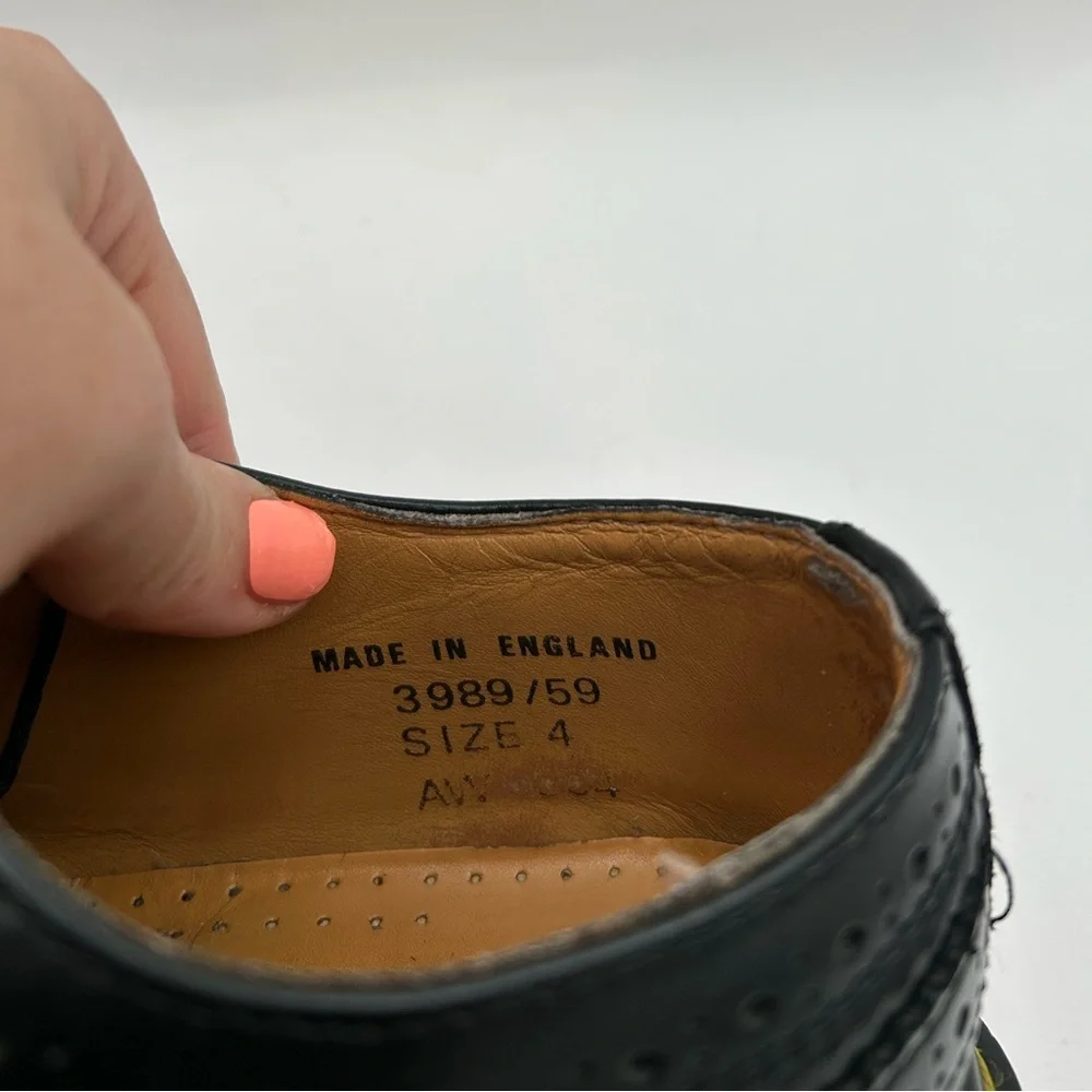 COPY - RARE Vtg Dr Martens 3989 Made in England Wingtip Black Brogues Oxfords C… - Picture 10 of 12
